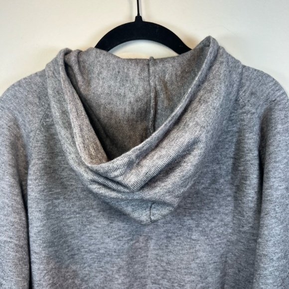 Central Park West New York Womens Hooded Sweater Top Shirttail Hem Preppy Medium - Picture 12 of 15